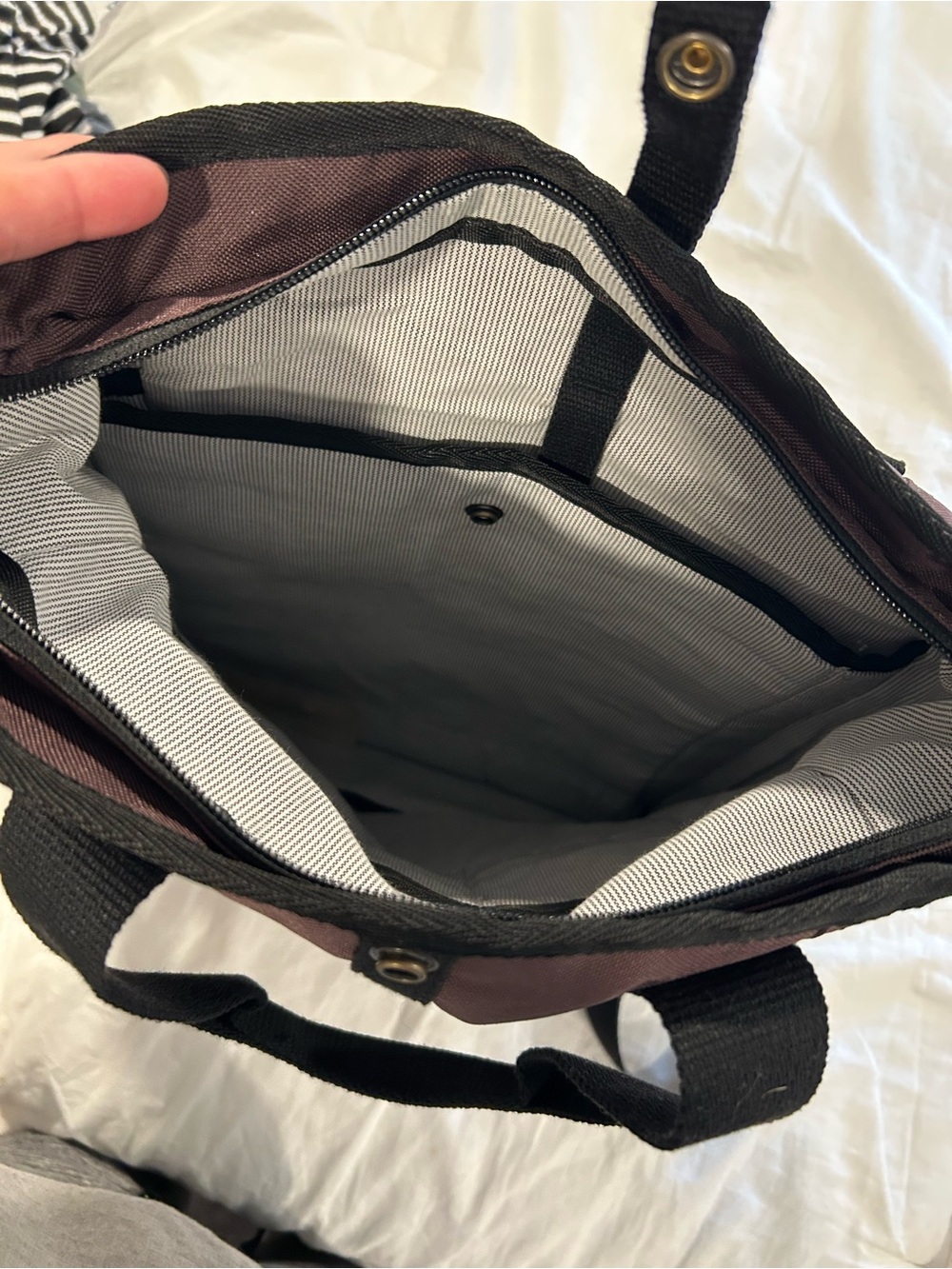 Carhartt Roll-Top Backpack in Plum and Black - Picture 4 of 4